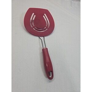 Chefstyle Red Wide Round Spatula Flexible Spatula For Pancakes